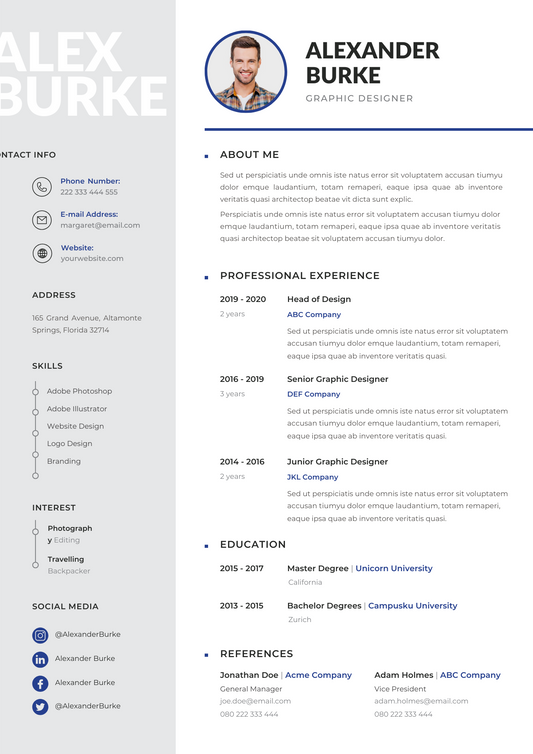 Resume CV Template 04