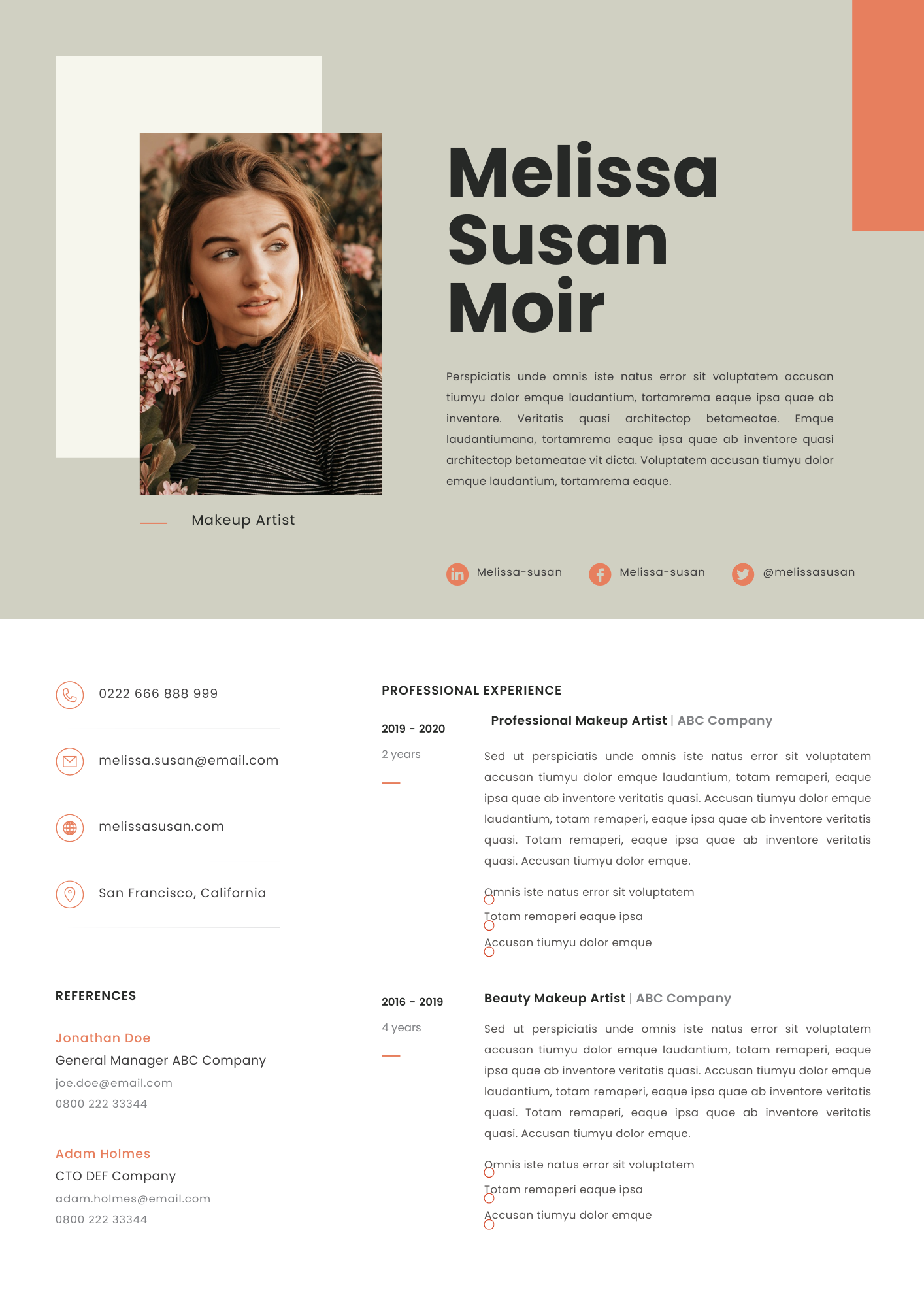 Resume CV Template 06